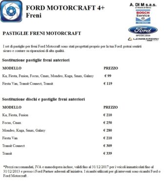Freni Vetture Ford